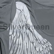 Langærmet kjole med vinger
